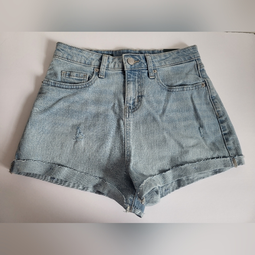 Light Blue Denim Women's Shorts